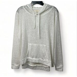 Weatherproof Vintage M/M Cream Polyester Light Sweater Hoodie